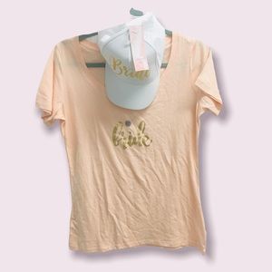 ‼️CLOSING SALE EVERYTHING MUST GO‼️ 💍💍 Bride Shirt & Bride Hat Set